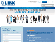 Tablet Screenshot of linkbusiness.com